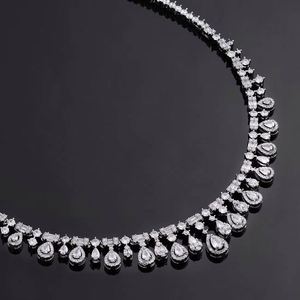 ใหม่ดูไบชุดต่างหูสร้อยคอเซอร์โคเนียสำหรับเจ้าสาว4ชิ้นชุดเครื่องประดับงานเลี้ยงงานแต่งงานชุดเครื่องประดับสำหรับ S-0018 - Product Image 2