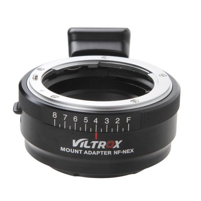 Viltrox NF-NEX Manual Focus Lens Adapter for Nikon F-Mount, D or G-Type Lens to Sony E-Mount Camera