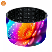 Module LED P4 à Vente Chaude Intérieur Extérieur Pleine Couleur Taux de Rafraîchissement Élevé, Mur Vidéo LED Souple Flexible Spécial, Affichage Dynamique