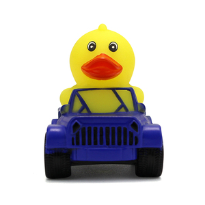 Cadeau de Noël - <span class=keywords><strong>Jouet</strong></span> de bain canard en caoutchouc qui couine avec son, pour <span class=keywords><strong>la</strong></span> salle de bain, motif <span class=keywords><strong>voiture</strong></span> bleue, <span class=keywords><strong>jouet</strong></span> pour enfants - Product Image 3