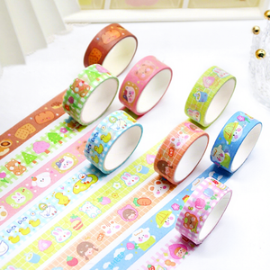 Ruban Washi décoratif élégant fait main pour agenda, emballage cadeau et loisirs créatifs, autocollant en papier, ruban Washi Kawaii - Product Image 1