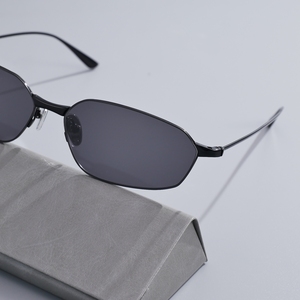 Rectangle Metal Sunglasses UV400 Protection Thin Frame Driving <b>Shades</b> Fashion Business Outdoor <b>Sun</b> Glasses Custom Logo - Product Image 1