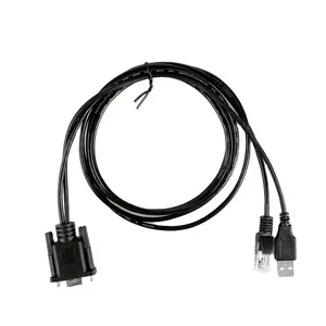 Individuelles USB RJ45 Samenrad zu DB9 RS232 y Splitterkabel