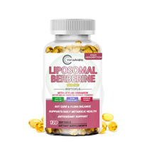 Suplemento de Berberina Liposomal en Cápsulas Blandas de Marca Privada OEM para el Cuidado Intestinal y Equilibrio de la Flora Diaria, Salud Metabólica, Antioxidante