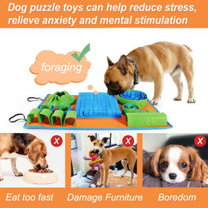 Pet <b>Dog</b> Sniffing <b>Pad</b> Foraging Mat <b>for</b> Feeding Puzzle Interactive Toy Slow Eating Smell <b>Training</b> <b>Dogs</b> Olfactory Snuffle Mats - Product Image 5