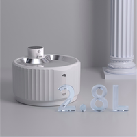 Fontaine à eau automatique pour chat sans fil rechargeable en acier inoxydable avec design écologique