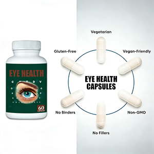 Oogvitamine-mineraalsupplement bevat luteïne, zeaxanthine, zink, vitamine C en E. Supplement voor de gezondheid van de ogen voor volwassenen. Ondersteunt de gezichtsvermogen en tegen droge ogen. - Product Image 5