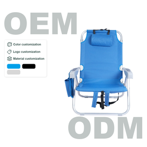 Chaise inclinable pliante portable de haute qualité Logo personnalisé essentiel pour les visites autonomes pour le camp de plage Matériau métallique durable - Product Image 1