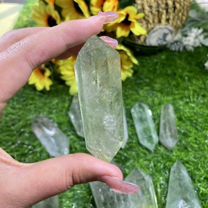 치유를위한 녹색 석영 크리스탈 포인트 타워 DT Prasiolite 녹색 자수정 - Product Image 6