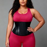 Ceinture de sudation amincissante pour la taille, 25 baleines en acier, gaine sculptante, ceinture de contrôle abdominal, corset amincissant réglable