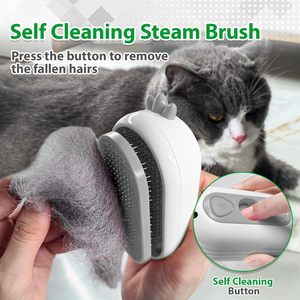 Brosse vapeur autonettoyante démêlante pour animaux de compagnie 2026 – Nouveauté très prisée pour chats, chiens et lapins – Toilettage poils longs/courts - Product Image 3
