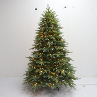 Prix d'usine, arbres de Noël artificiels pré-éclairés, sans odeur, en PE réaliste, de 4, 5, 6 et 7 pieds