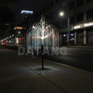 Arbre lumineux LED en fibre optique en plastique, effet ciel étoilé, étanche IP65 pour rues, places, centres commerciaux, hôtels, centres de villégiature, festivals - Product Image 4