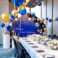 Décor arche de ballons en pentagone d'aluminium, arc de décoration de fête et de mariage, support de toile de fond de Stand Photo