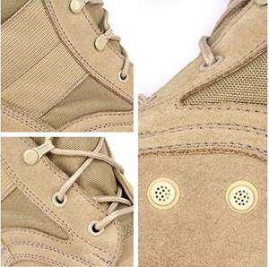 Botas de Combate TSB24 para Sudamérica, Panamá, con Suela para Selva, de Cuero de Grano Completo, con Cordones Rápidos, Botas de Desierto, Botas de Trabajo para Exteriores - Product Image 4