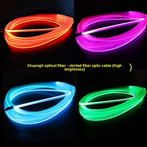Barre lumineuse d'ambiance à <span class=keywords><strong>fibre</strong></span> <span class=keywords><strong>optique</strong></span> pour voiture, sans fil, RGB, 12V, en plastique, IP66, avec commande vocale et application mobile sans fil, CL-999 - Product Image 4
