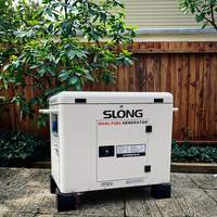 Generador de turbina de gas silencioso NG LPG 60Hz Generador refrigerado por aire