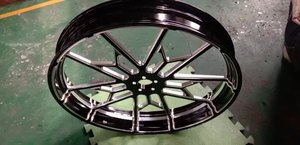 Roue avant 18x3,5 pouces pour moto Harley avec moyeu à disque unique, pneus larges de 120-150 mm, sans ABS, compatible 08-19 - Product Image 2