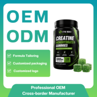 Créatine monohydrate en marque privée, gommes à mâcher à la créatine, stimule la masse musculaire, puissance explosive, absorption rapide, complément OEM