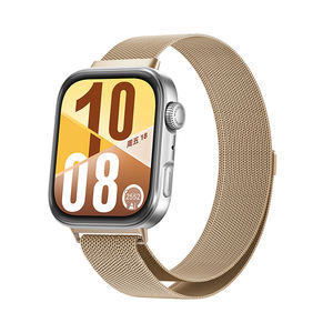 Correa de reloj de malla de acero a presión con doble hebilla de 06 hilos, estilo Milán, ideal para DW, <span class=keywords><strong>Apple</strong></span>, <span class=keywords><strong>Huawei</strong></span>, Samsung, con funciones inteligentes - Product Image 6