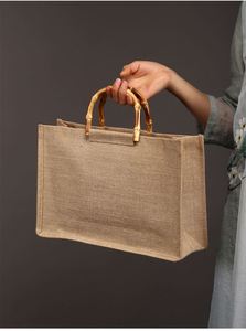Wholesale Natural Linen Wedding Sacks Gunny Packaging 50kg Gift Shopping Canvas Onion <strong>Old</strong> Tote Black Beach Used Burlap <strong>Jute</strong> <strong>Bags</strong> - Product Image 6