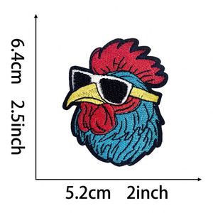Nouveau patch thermocollant brodé pour vêtements, sacs à dos et chapeaux, motifs été, plage, golf, planche de surf, coq, soleil, vague, tortue - Product Image 3
