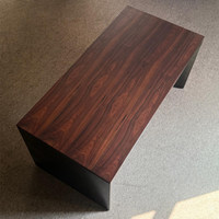 Degas / Bureau de travail minimaliste italien, design haut de gamme, bureau d'ordinateur en bois massif, léger et luxueux, multifonctionnel, sans installation