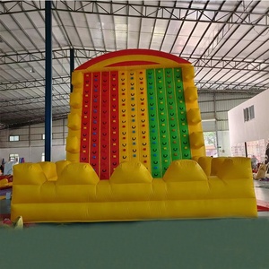 Castillo de escalada inflable para interiores y exteriores, gran diversión, accesorios de calentamiento, competición de obstáculos, pared de escalada en roca inflable para niños - Product Image 1