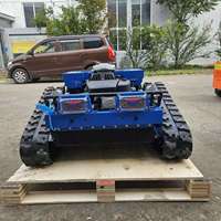 Robot de tonte intelligent industriel, agricole et forestier, télécommandé, 190cc, sur roues, autotracté, rotation à 360 degrés