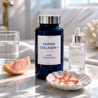 Capsules de collagène marin personnalisées de haute qualité, peptides de poisson, antioxydant, complément beauté pour la peau, les cheveux et les ongles - 60 unités