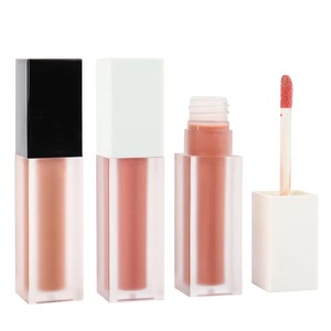Brillo Labial de Marca Privada al por Mayor, Lápiz Labial Líquido Mate, Brillo Labial Brillante con Purpurina, Transparente con Caja - Product Image 2
