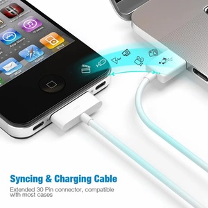 Cavo dati USB 30-Pin per iPhone 4 4S 3GS 3G iPad <span class=keywords><strong>2</strong></span> 3 per <span class=keywords><strong>iPod</strong></span> Nano <span class=keywords><strong>Touch</strong></span> e per Samsung ricarica cavo Kabel Chargeur - Product Image 6
