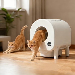 โรงงานผลิตโดยตรง Pet Smart Products กระบะทรายแมวอัตโนมัติทำความสะอาดตัวเอง - Product Image 1