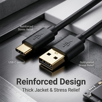 Cable USB-C, Cable USB-A Macho a Tipo-C Macho, Cable de Carga Rápida, Color y Logotipo Personalizados