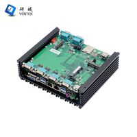 YENTEK PC Industrial Integrado Intel I5/I7 DDR4 MSATA Win10/Linux/Ubuntu VGA HD Doble LAN 6 RS232 DB9 COM Sin Ventilador