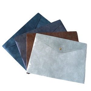 Sang trọng biểu tượng tùy chỉnh kích thước in ấn mail tập tin túi nhựa PP <span class=keywords><strong>PVC</strong></span> nút túi văn phòng phẩm nhựa thư mục - Product Image 1