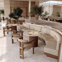 Holz-Esstische und Stuhl-Set Restaurant-Sitzgruppe für Café Restaurant-Möbel Bar Kaffeehaus Steakhaus Dessert-Shop