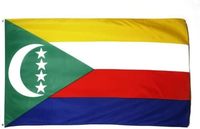 Drapeau national des Comores en polyester 100 %, imprimé recto-verso, 3x5 pieds, vente en gros