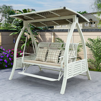 Extérieur Double Chaise À Bascule Hamac Internet Célébrité Étanche Sunproof Loisirs Balançoire Suspendue pour La Maison Villa Jardin Patio