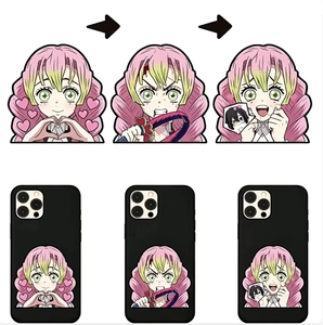 Autocollants de téléphone 3D lenticulaires promotionnels à effet animé, étanches, impression couleur intégrale, design <span class=keywords><strong>anime</strong></span> personnalisé, petit autocollant 3D à effet animé - Product Image 1