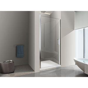 Porte de douche réversible 8 mm en verre facile à nettoyer pour niche 74-78 H 200 cm - Product Image 1