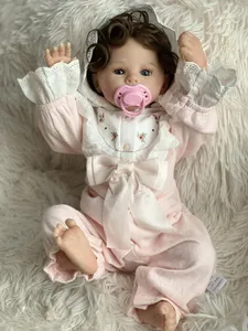 R & B Cilicona Bebe Reborn Silicone Baby Full Body Doll Kit per Bambole Bambole Morbido Silicone Free Bambole vinile nero Bb Reborn Bambole