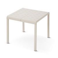 Ensemble de table et de chaises de salle à manger en métal pour l'extérieur, rectangulaire, résistant aux intempéries, mobilier de patio contemporain pour 4 personnes