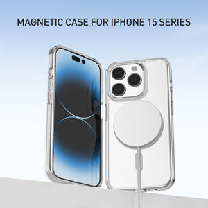 Pour IPhone 16 coque de téléphone matériau <span class=keywords><strong>allemand</strong></span> couverture transparente de haute qualité pour Iphone15 Promax coque de téléphone en cristal magnétique - Product Image 3