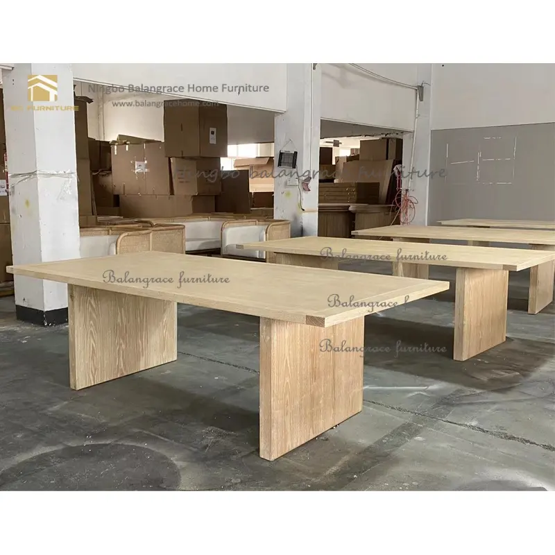アンティークデザインナチュラルイベント家具レンタルレストラン木製トップダイニングテーブル