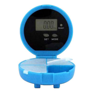 Pilulier portable circulaire avec mouvement numérique, fabriqué directement par le fabricant - Product Image 4