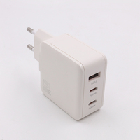 Chargeur mural USB C 65W Chargeur rapide USB C Bloc 3 ports PD Adaptateur secteur Prise murale Multiport Type C Bloc de charge Cube