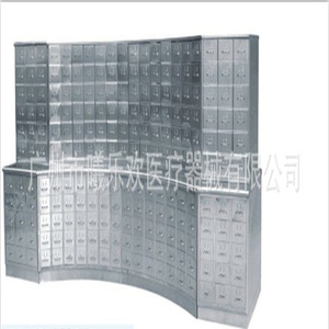 Joyful Abundance Medicine <b>Cabinet</b> Slv-D4032 Stainless Steel Curved Combination Dispensing <b>Cabinet</b> For Hospital Use - Product Image 1