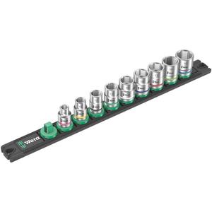 WERA - 05005430001 3/8 ''Juego de rieles magnéticos (9 Uds.) -EAN 4013288223234 JUEGOS DE TRINQUETE Y TOMAS 3/8" - Product Image 1