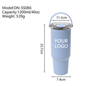 40oz chai với xử lý cho văn phòng sử dụng du lịch <span class=keywords><strong>Mug</strong></span> Cup nhiệt thép không gỉ Tumbler cách điện xách tay cup Đối với xe - Product Image 2